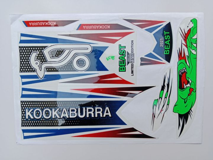 New%203D%202024%20Latest%20KOOKABURRA%20BEAST%20Green%20Edition%20Top%20Quality%20Cricket%20Bat%20Sticker%20For%20Professional%20Players%20-%20Image%202