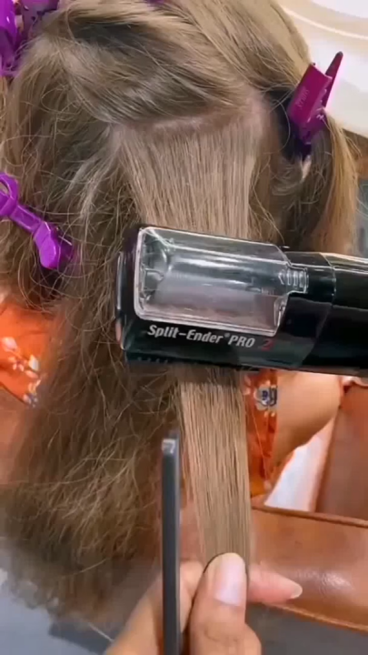 Split Ender Pro 2 Hair Breakage Tool Automatic Cut Split End Remover Hair Trimmer Clipper for Dry, Damaged and Brittle Split Ends for Men & Women Repairing Treatment - Black