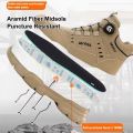 Men Rotating Button Labor Protection Shoes Anti-smash Anti Puncture Safety Shoes Work Boots Steel Toe Shoes Indestructible Shoes.