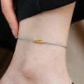 925 Sterling Silver Koi Fish Anklet Rope for Women Girl Cute Fashion Summer Jewelry Dropshipping Wholesale.