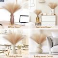 10PCS/lot Artificial Flowers Fluffy Pampas Grass Bouquet for Wedding Home Party Vase Decoration Boho Fake Plant Reed Flowers. 