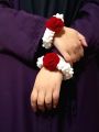 Pair of crochet gajray/ handmade/ flower woolen gajray for wedding and other events. 