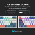 Machenike K500-B61 Mini Mechanical Keybaord 60% Form Factor 61Keys Gaming Keybaord Wired Full Key Hot-Swappable RGB Backlit. 