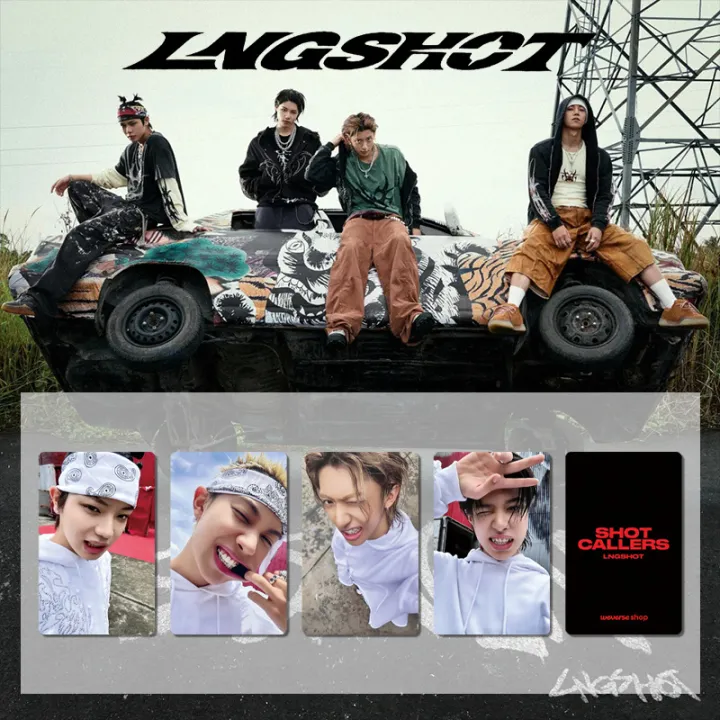 NEW%20%20debut%20album%20SHOT%20CALLERS%20mini-album%20LNGSHOT%20Louis%20Ohyul%20Ryul%20Woojin%20special%20edition%20card,%20motorcycle%20card,%20merchandise%20-%20Image%202