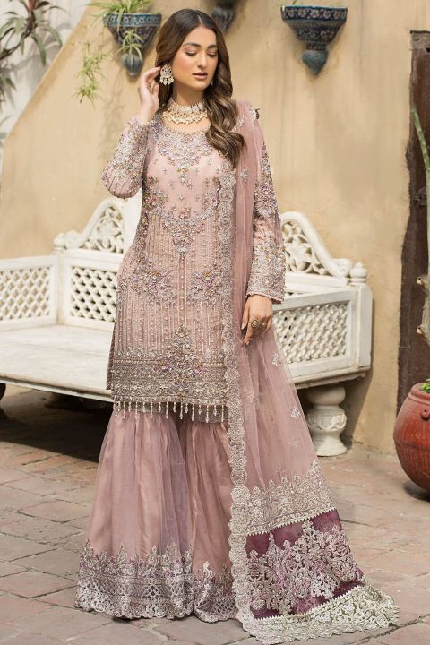 3pc Net grara dress weading wear