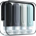 90ml/Set Silicone Travel Multicolour Cosmetic Bottles Empty Container Leakproof Refillable Bottle For Shampoo Conditioner Lotion. 