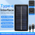 18650 Battery Charger Multi Munctional Solar Type C Intelligent Lithium Battery Holder For 18650 Battery Boxs Power Bank Cases. 