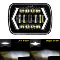 5x7 4x6 Square 7Inch LED Headlight 55W Led Headlamp Hi/Low Turn Signal for 4x4 Suzuki Samurai Jeep Wrangler Off Road. 
