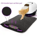 Cat Litter Mat EVA Double Layer Cat Litter Mat Cat Litter Basin Sand Falling Mat Eva Cat Litter Mat Cat Nest Mat Pet Mat. 