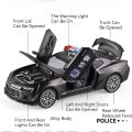 1:32 Scale Camaro Alloy Diecast Model Sports Car Toy Sound Light Doors Opened Police Vehicles Toys for Child Birthday Gifts. 