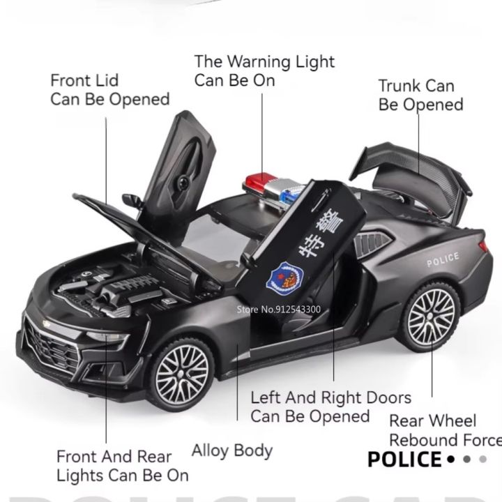 1:32%20Scale%20Camaro%20Alloy%20Diecast%20Model%20Sports%20Car%20Toy%20Sound%20Light%20Doors%20Opened%20Police%20Vehicles%20Toys%20for%20Child%20Birthday%20Gifts%20-%20Image%203
