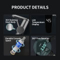 Fudeer 3400W 220V Electric Kitchen Water Heater Tap Instant Hot Stainless Steel Water Faucet Heater Cold Heating Faucet. 