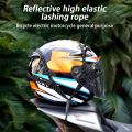 Universal 60/90CM Motorcycle Helmet Straps Hook Luggage Retractable Elastic Rope Fixed Strap Luggage Reflective Multi-functional.
