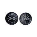 Beautiful stylish wall clock 25.5 cm black.