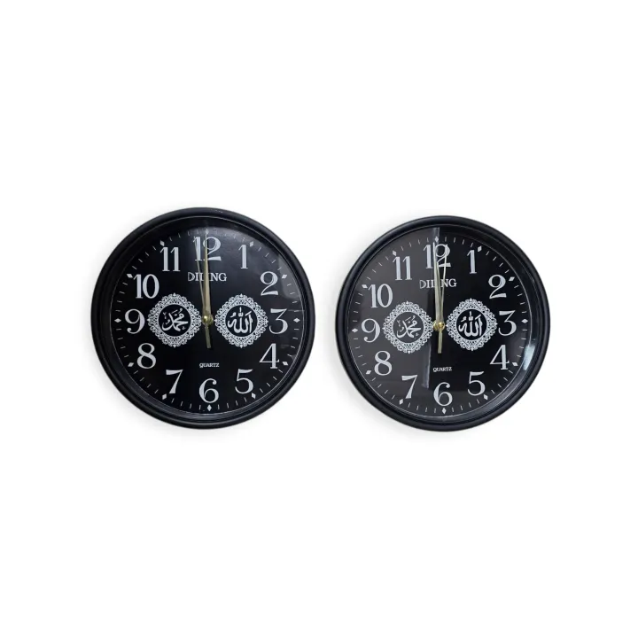 Beautiful%20stylish%20wall%20clock%2025.5%20cm%20black%20-%20Image%203