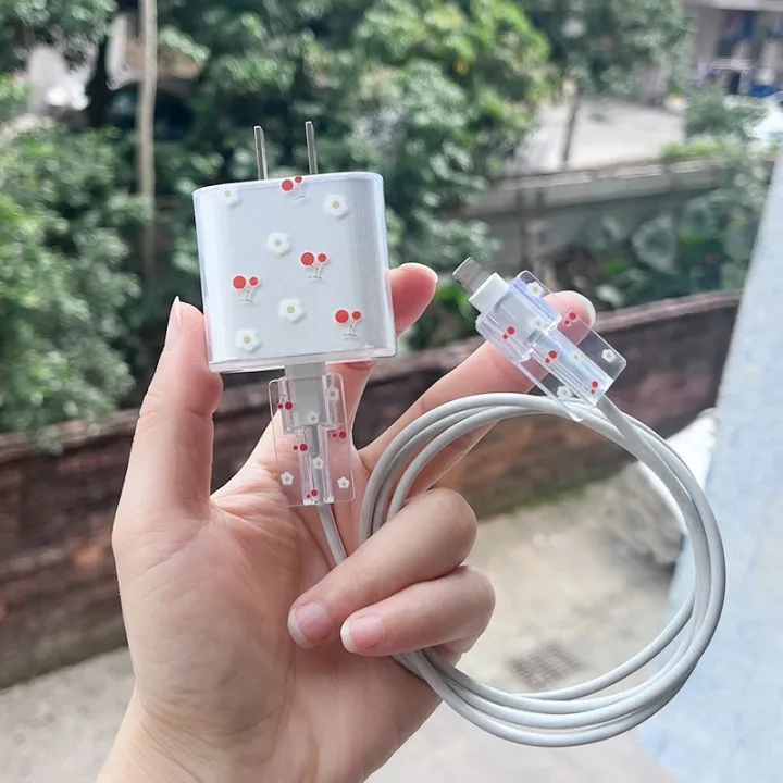 Colorful%20Cherry%20Flowers%20Case%20For%20Apple%2018W/20W%20US%20Fast%20Charger%20Head%20Cover%20For%20iPhone%2014/13/12%20Data%20Cable%20Type%20C%20Cable%20Protection%20-%20Image%207