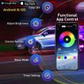 2x DRL LED Strip Turn Signal Lamp App RGB Flexible DRL LED Daytime Running Lights for Car Headlights Neon Flowing. 