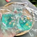 Ocean Style Embedded Shell Slow Rising Squishy Toy Sensory Toys Mochi Stress Relief Kawaii Cute Office Fidget Toy For Adults.