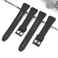 Rubber Strap for Casio F-201W F-201WA DB-36 WS-300 Men Sport Waterproof Black Resin Replace Bracelet Watch Band 18mm. 