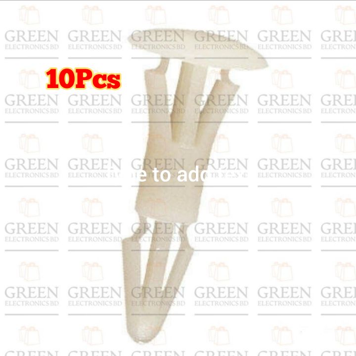10Pcs- P.C.B Lock Spacer Plastic P.C.B Snap Lock Supports Push Lock Flat Bottom Standoff Spacer Lock-In P.C.B Board