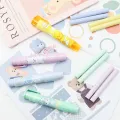 Pencil Eraser Cartoon Push Style Eraser Creative Retractable Durable Cute Art Girls Press The Eraser Stationery School Supplies. 