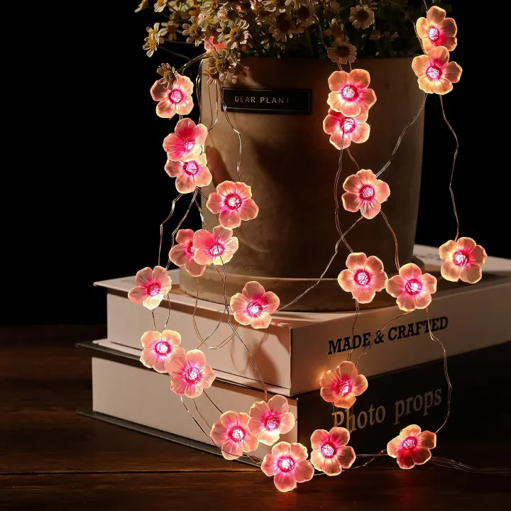 LED Cherry Blossom Light String Outdoor Courtyard lamp String Bedroom ...