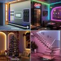 Zigbee DC24V COB LED Strip Light 840leds/m 1-5M RGB High Density Flexible FOB COB Lights TV Bedroom Party DIY Decor  Alexa. 