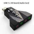 USB Virtual 7.1 Independent Sound Card Airplane Shaped Sound Card Computer Driver Free External Desktop Laptop. 