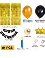 Happy Birthday Decoration Items Kit Combo Set - 61Pcs. 