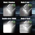 Super Bright LED Flashlight Powerful USB Charging  Magnet 5 Modes Aluminum Alloy Waterproof Mini Fishing Camping Lantern. 