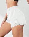 Women's High Waist 2-in-1 Running Shorts with Pockets Athletic Gym Shorts for Yoga And Workout with Inner Liner And Side Pockets.