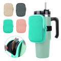 Water Bottle Pouch for For Stanley Cup 40oz/20oz/30oz Water Bottle Caddy Neoprene Tumbler Bag for Cards Keys Wallet Earphone. 