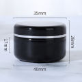 10pcs 20g Black / White Empty Cosmetic Containers Cream Lotion Box Makeup Pot Jar with Lids Round Ointments Bottle. 