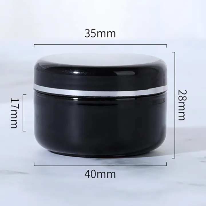 10pcs%2020g%20Black%20/%20White%20Empty%20Cosmetic%20Containers%20Cream%20Lotion%20Box%20Makeup%20Pot%20Jar%20with%20Lids%20Round%20Ointments%20Bottle%20-%20Image%202