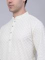 White Sequence Kurta For Men | Sequence Kurta For Men ( Only Kurta ). 