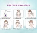Derma Roller 0.5mm with 540 Micro Needle for Hair Growth and Facial Skin Therapy| Skin Care Beauty Tool for Anti-Aging Skin Repair, Anti Wrinkles Stretch, and Acne Scars Removal for Men and Women. 