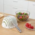 Effortless Kitchen Prep| Vegetable Salad Cutter Bowl for Quick and Easy Slicing. 