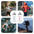 1pc New Large Caliber Soft Water Bottle Collapsible Convenient Sports Water Bottle for Cycling,Hiking,Trail,Running,Fitness. 