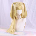 MisaMisa Cosplay Wig Long Style Golden Blonde Women's Style Amane Misa Anime Cosplay Wig Heat-Resistant Synthetic Fiber Hair.
