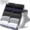 10/5Pairs Men Bamboo Socks Comfortable Breathable Casual Business Men's Crew Socks High Quality Guarantee Sox Male size 38-44.