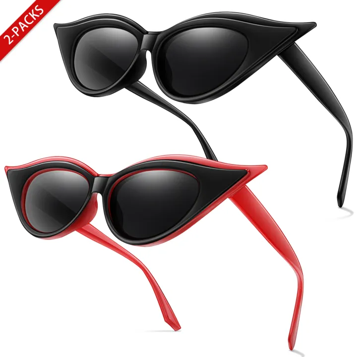 2%20Pairs%20Men%20and%20Women's%20Fashion%20Sunglasses%20Fashion%20Cat%20Eye%20Glasses%20for%20Daily%20Wear%20Shopping%20Selfie%20Party%20Travel%20-%20Image%207