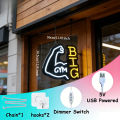 GYM BIG Muscle Arm LED Neon Sign for Home Gym Bedroom Bar Party Decor  Workout Wall Art Lighting Unique  for Fitness Lovers. 