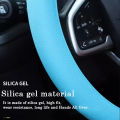 Silicone Steering Wheel Cover Ultra-thin Anti-slip Steering Wheel Cover Soft Silicone Accessories Universal Steering Wheel Cover. 