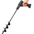 Garden Auger Spiral Drill Bit Gardening Flower Planter Earth Drill Planting Hole Digger Tool Loose Soil Drill Bit Accessories. 
