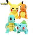2025@@Charmander Squirtle Bulbasaur Plush Toy Anime Figure Model Kids Birthday  Anime Stuffed  for Kids Children. 