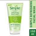 Simple Refreshing Facial Gel Wash-UK 150ml.