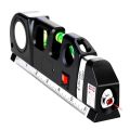 Laser Level Multipurpose Line Laser Leveler Tool Cross Line Lasers With 8FT 2.5M Standard Measure Tape and Metric Rulers. 