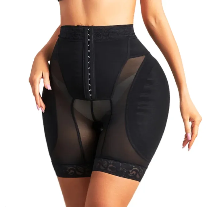 Women%20Shapewear%20High%20Waist%20Shorts%20Butt%20Lifter%20Hip%20Pad%20Shorts%20Hip%20Enhancer%20Body%20Shaper%20Shorts%20Waist%20Trainer%20Tummy%20Control%20Panties%20-%20Image%204