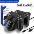 New Gamepadr Fast Charging Dock Charger for PS4/PS4 Slim /PS4 Pro Game Controller Joystick Dock Holder With Indicator Light. 