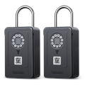 Smart Key Safe Box Fingerprint Storage Lock Key 6 Digital Password Code Waterproof Security Lockbox Works with OKLOK. 
